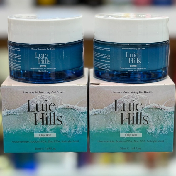 ژل کرم مرطوب کننده قوی پوست چرب لویی هیلز اصل ترکیه ای 50 میل | Luie Hills Intensive Moisturizing Gel Cream For Oily Sin 50ml